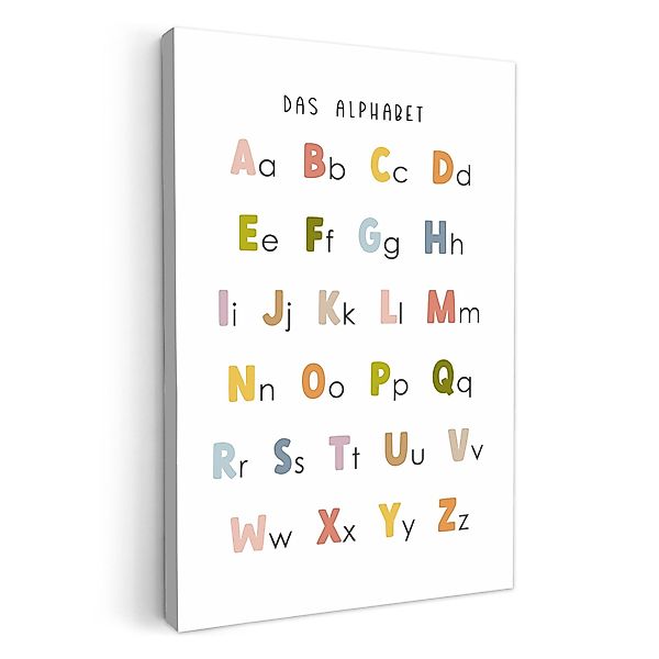 OneMillionCanvasses® Leinwandbild Pädagogisch - Alphabet lernen günstig online kaufen