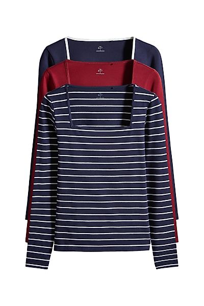 The Set Langarmshirt 3 x The günstig online kaufen