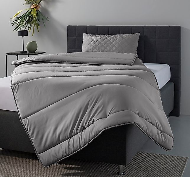 OTTO home Microfaserbettdecke + Microfaserkissen »Claara Spar Set, Decke + günstig online kaufen