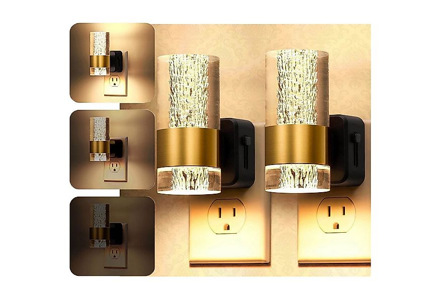 MUPOO Steckdosenleuchte Moderne Nachtlicht Steckdose Dämmerungssensor, Acry günstig online kaufen