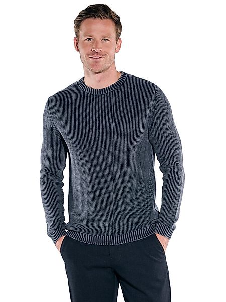 Engbers Rundhalspullover engbers Herren Pulllover strukturiert, günstig online kaufen