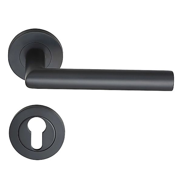 MeinTürgriff Drückergarnitur Tortola Schwarz Türdrücker Edelstahl Türgriff günstig online kaufen