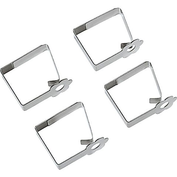 Erwin Müller Tischdecke Tischdeckenklammer 4er-Pack, Uni günstig online kaufen