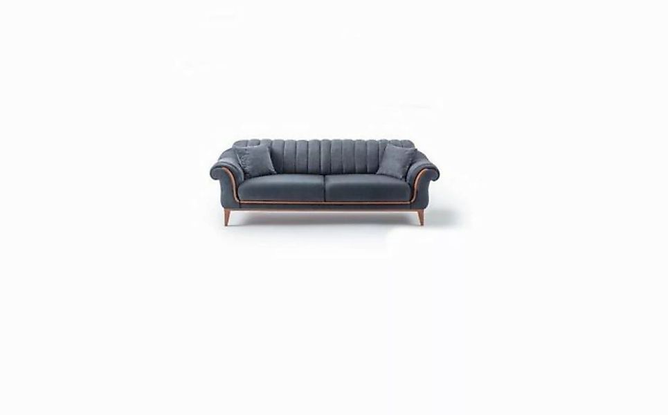 JVmoebel 3-Sitzer Grauer Stilvoller Dreisitzer Modernes Sofa Wohnzimmer Neu günstig online kaufen