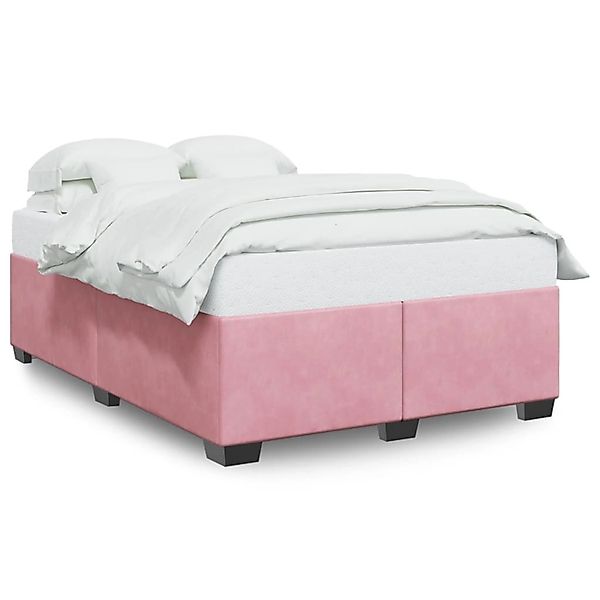 vidaXL Bettgestell Rosa 140x190 cm Samt Modell 42103185 günstig online kaufen