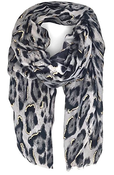 styleBREAKER Modeschal Schal Leoparden Muster Gold günstig online kaufen