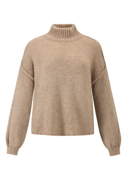 SASSYCLASSY Strickpullover Rollkragenpullover Damen mit Ziernähten günstig online kaufen