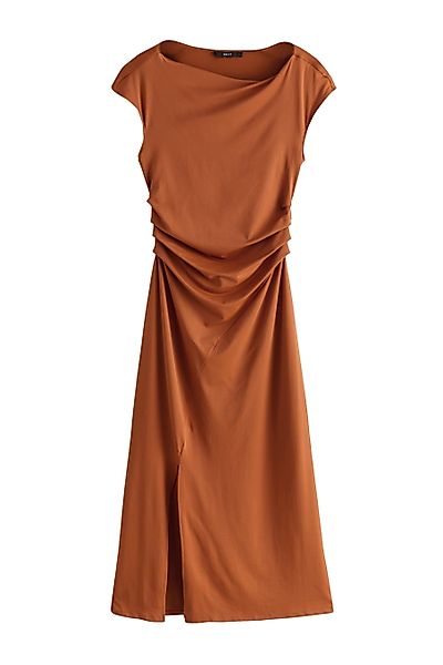 Next Midikleid Fließendes Off-Shoulder-Midikleid mit Raffung günstig online kaufen