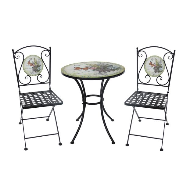 HTI-Living Garten-Essgruppe Tisch und 2 Stühle günstig online kaufen