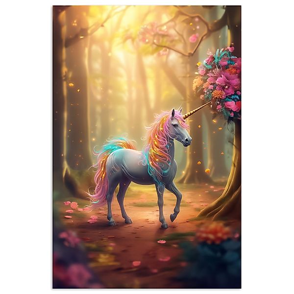 MuchoWow Poster Einhorn - Wald - günstig online kaufen