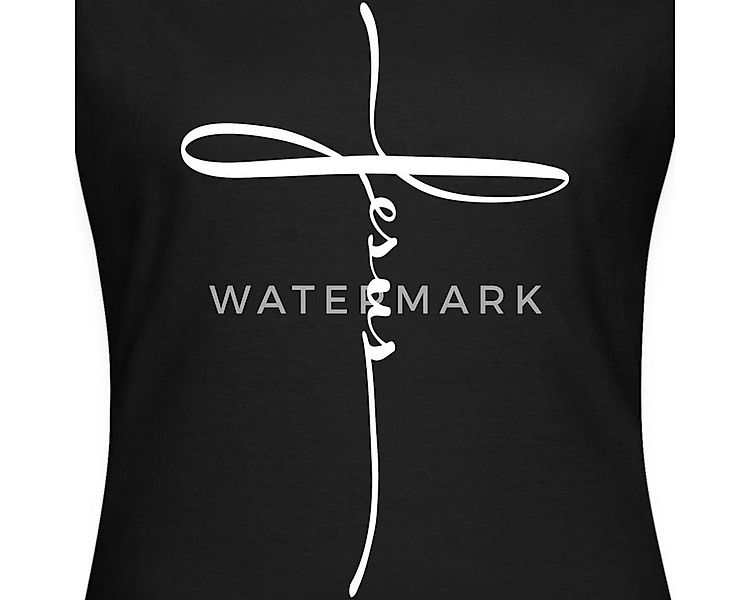 Spreadshirt T-Shirt Jesus Kreuz Christlich Frauen T-Shirt (1-tlg) günstig online kaufen
