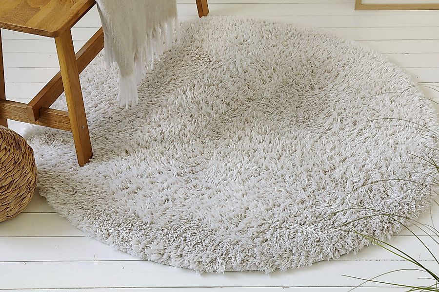 OTTO home Hochflor-Teppich "Josetta" rund 50 mm Höhe Langflor, Shaggy, dich günstig online kaufen