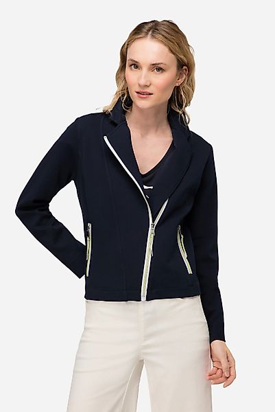 Laurasøn Sommerjacke Biker-Jacke Sweat Revers Zipper günstig online kaufen