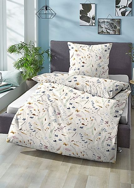 Castell - Markenbettwäsche Bettwäsche "Mira" 2 Stk. tlg. atmungsaktiv, stra günstig online kaufen