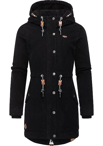 Ragwear Winterjacke Canny Corduroy stylischer Damen Cordmantel mit Kapuze günstig online kaufen