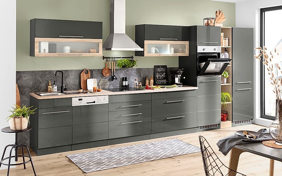 KOCHSTATION Küchenzeile »KS-Wien« Breite 440 cm, wahlweise mit E-Geräten un günstig online kaufen