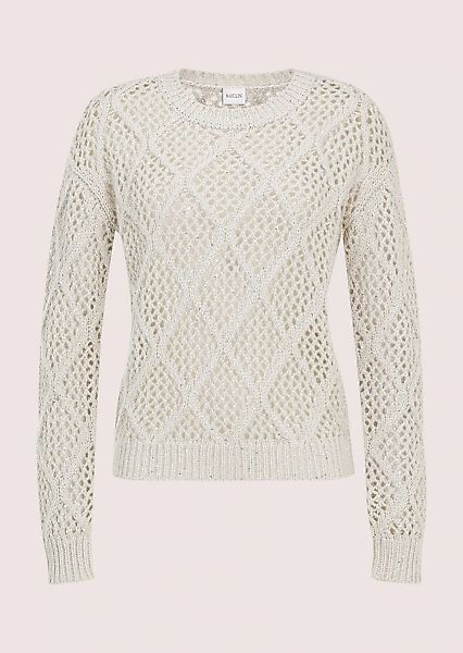 MADELEINE Longpullover "Strickpullover Stilvoller Grobstrickpullover mit Aj günstig online kaufen