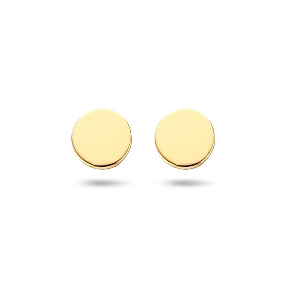 NICEANDnoble Paar Ohrstecker 585er Gelbgoldohrstecker rund günstig online kaufen