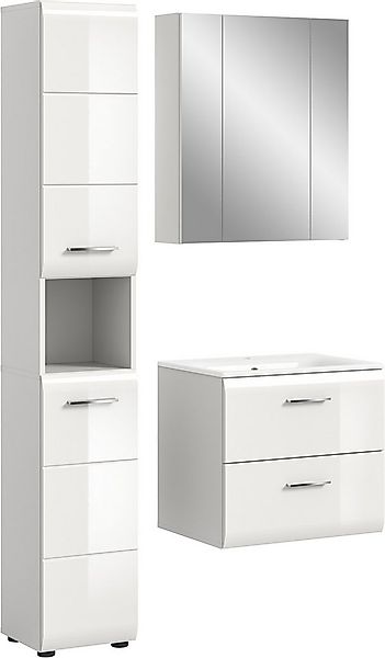 INOSIGN Badezimmer-Set, (Set, 4-St), Florenz, Badkombination 4-tlg., Weiß h günstig online kaufen