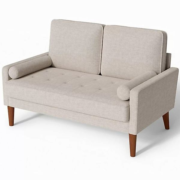 Vesgantti 2-Sitzer Sofa 2 Sitzer, Modernes 2er Sofa mit 2 Wurfkissen günstig online kaufen