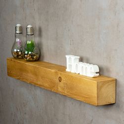 Levandeo® Wandregal, levandeo Wandregal Holz Massiv günstig online kaufen