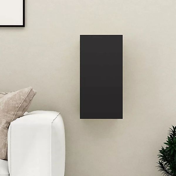 Tv-schrank Schwarz 30,5x30x60 Cm Spanplatte günstig online kaufen