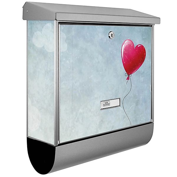 Banjado Briefkasten Edelstahl 38x39x12cm Mit Zeitungsfach Inkl. Montagemate günstig online kaufen