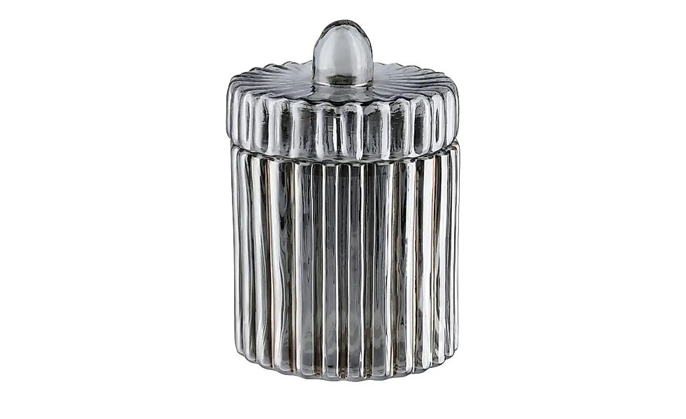 Deko Glasdose   ¦ grau ¦ Glas ¦ Maße (cm): H: 14  Ø: 10 Accessoires > Dekoa günstig online kaufen