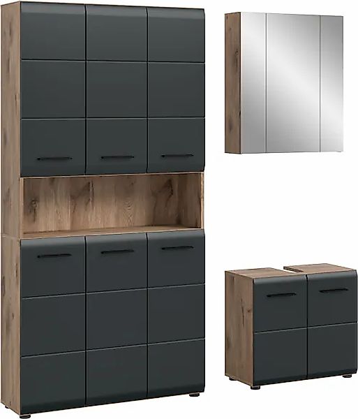 INOSIGN Badezimmer-Set Set, 4 Stk. tlg. Florenz, Badkombination 3-tlg., Nox günstig online kaufen