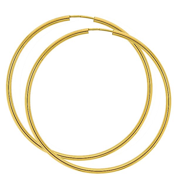 Vivance Paar Creolen 585/- Gelbgold glanz günstig online kaufen