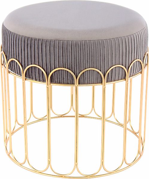 Kayoom Sitzhocker "Hocker Cleopatra 425, Design-Hocker Sitzfläche weich gep günstig online kaufen