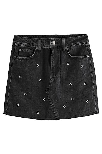 Next Jeansrock Jeans-Minirock mit Ösenverzierung (1-tlg) günstig online kaufen