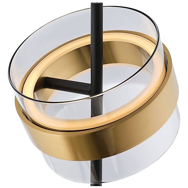 LED-Stehlampe Inside, messingfarben/rauchgrau, Höhe 146 cm günstig online kaufen