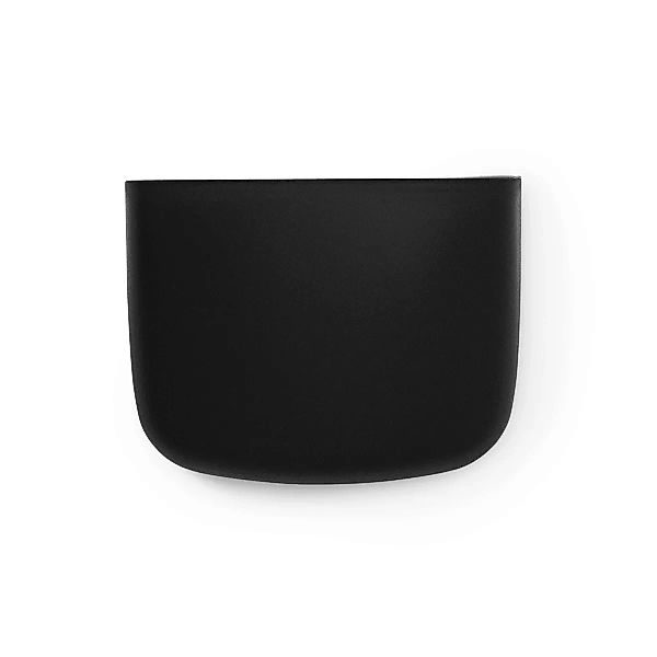 Wandablage Pocket 2 plastikmaterial schwarz / L 13 x H 10 cm - Normann Cope günstig online kaufen