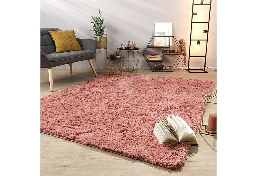 TT Home Teppich, Rechteckig, Höhe: 37 mm, Teppich Wohnzimmer Hochflor Langf günstig online kaufen