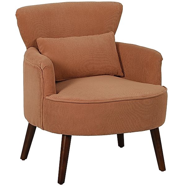 HOMCOM Sessel Loungesessel mit Armlehnen, Polstersessel mit Kissen Armlehne günstig online kaufen