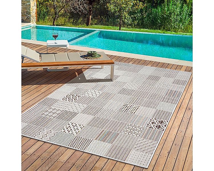 the carpet Teppich Lagos, rechteckig, Höhe: 5 mm, moderner robuster In und günstig online kaufen