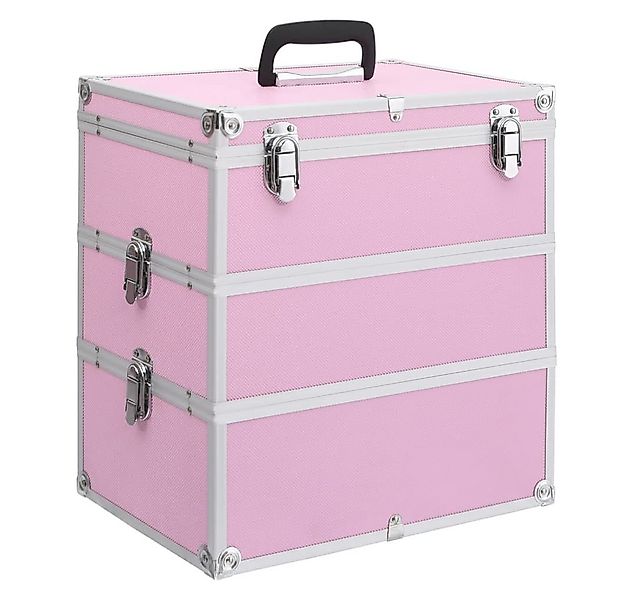 vidaXL Kosmetikkoffer Kosmetikkoffer 37x24x40 cm Rosa Aluminium (1-tlg) günstig online kaufen