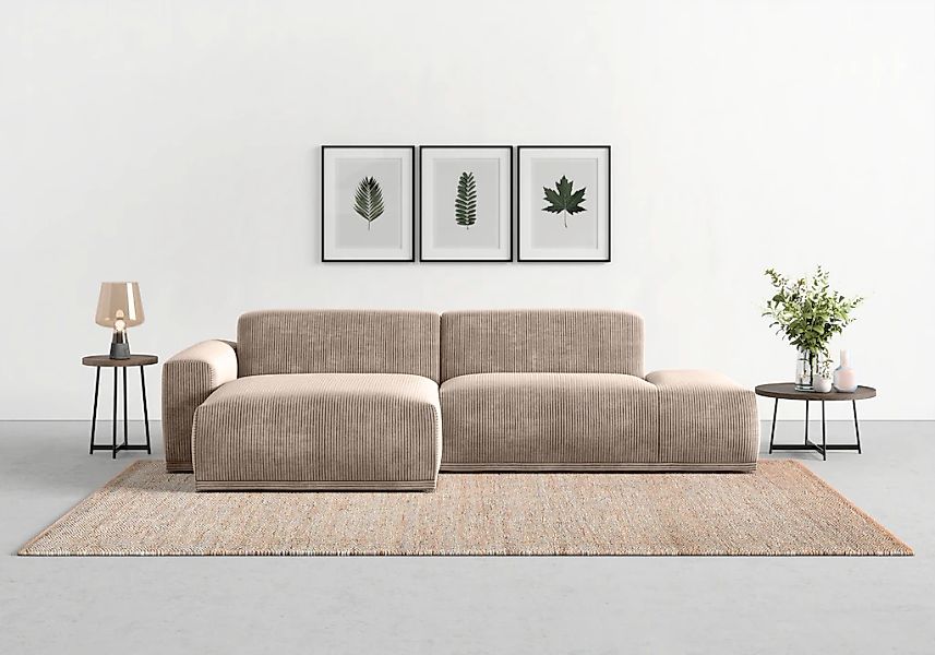 TRENDMANUFAKTUR Ecksofa "Braga, mit hochwertigem Kaltschaum, L-Form, in Cor günstig online kaufen