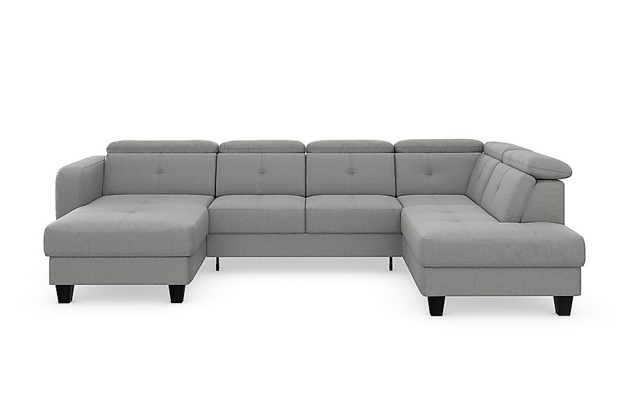 sit&more Wohnlandschaft »Belluci U-Form« Kopfteilverstellung und Federkern, günstig online kaufen