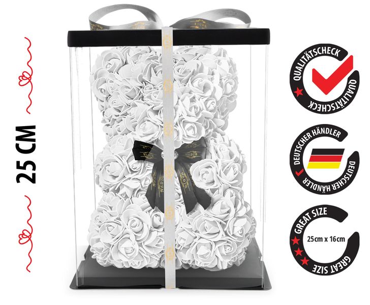 Kunstblume Rosenbär mit Geschenkbox Farben mit günstig online kaufen