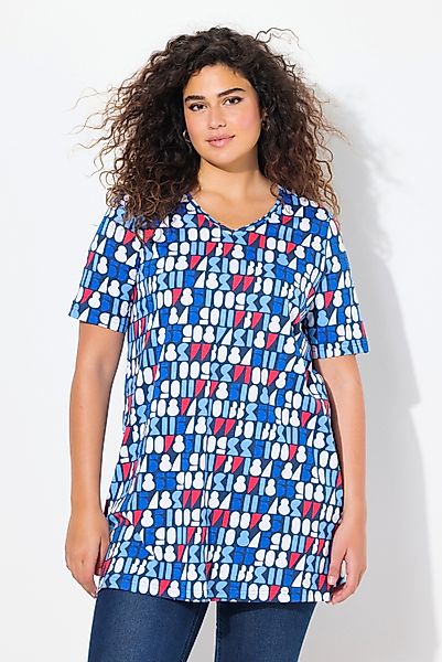 Ulla Popken T-Shirt T-Shirt Zahlen A-Linie günstig online kaufen