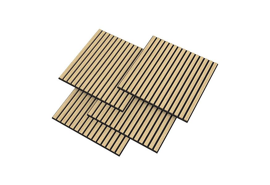 neu.holz 3D Wandpaneel, BxL: 60x60 cm, (Set, 12-tlg) »Vang« mit geradlinige günstig online kaufen