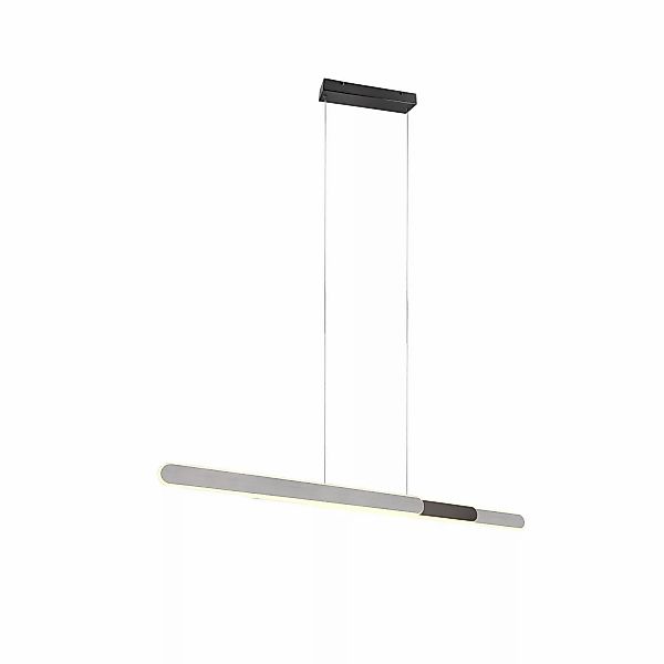 Trio LED-Pendelleuchte Helios 1-flammig Aluminium Gebürstet 130 cm x 6 cm günstig online kaufen