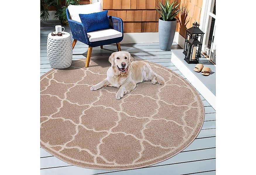 Sanat Teppich Berlin, rund, Höhe: 6 mm, In -und Outdoor geeignet, robust un günstig online kaufen