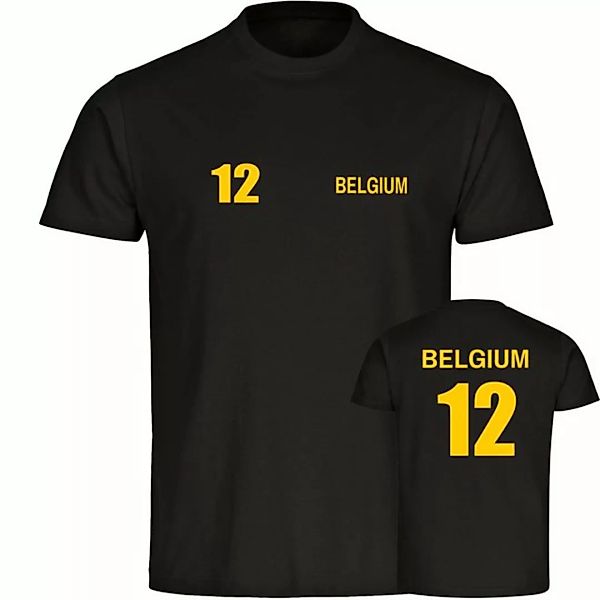 multifanshop T-Shirt Herren Belgium - Trikot 12 - Männer günstig online kaufen
