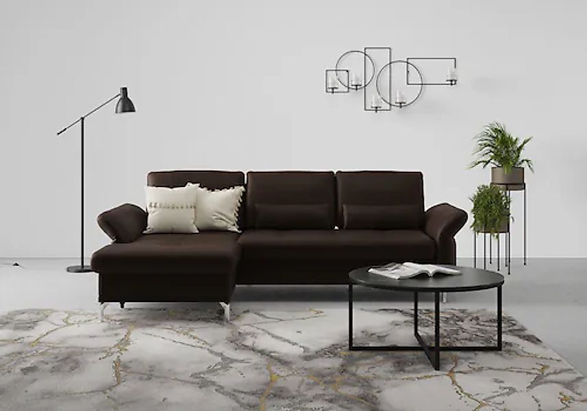 Home affaire Ecksofa »Palm Beach L-Form« Federkern, mit Sitztiefenverstellu günstig online kaufen