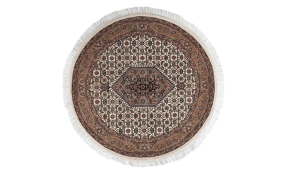 THEKO Orientteppich  Benares Bidjar ¦ creme ¦ Wolle Ø: 100 Teppiche > Wohnt günstig online kaufen