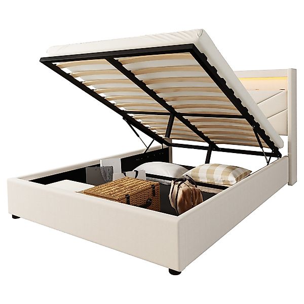 REDOM Polsterbett Funktionsbett Stauraumbett Doppelbett Kinderbett günstig online kaufen
