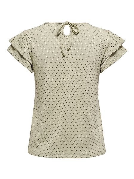 ONLY Kurzarmshirt ONLSMILLA S/S O-NECK FRILL günstig online kaufen